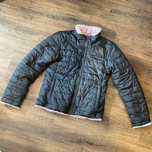 Girls 10/12 fur lined Northface